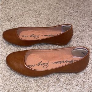 Cognac Brown Flats